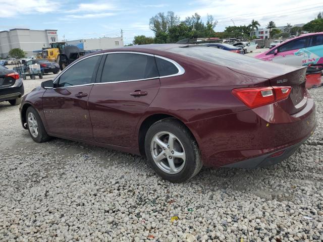 1G1ZB5STXGF321372 - 2016 CHEVROLET MALIBU LS BURGUNDY photo 2