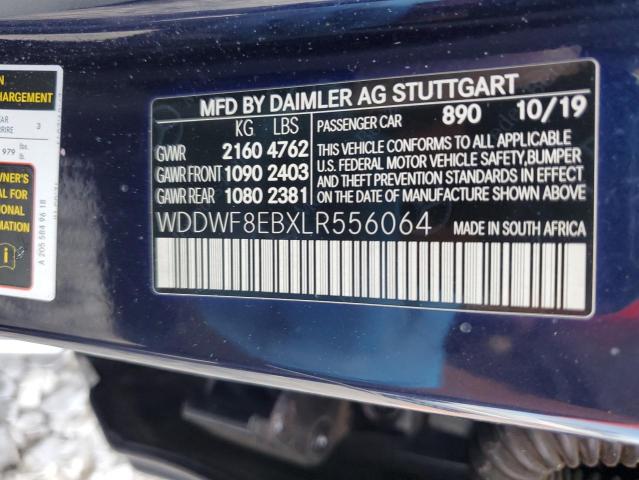 WDDWF8EBXLR556064 - 2020 MERCEDES-BENZ C 300 4MATIC BLUE photo 12