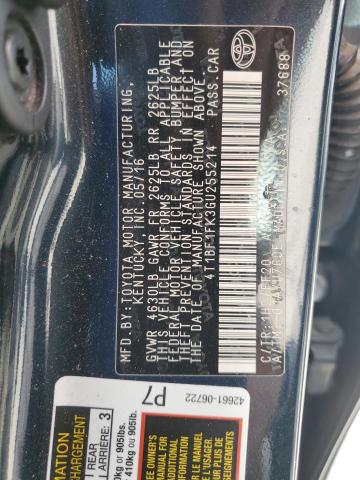 4T1BF1FK3GU255214 - 2016 TOYOTA CAMRY LE BLACK photo 12