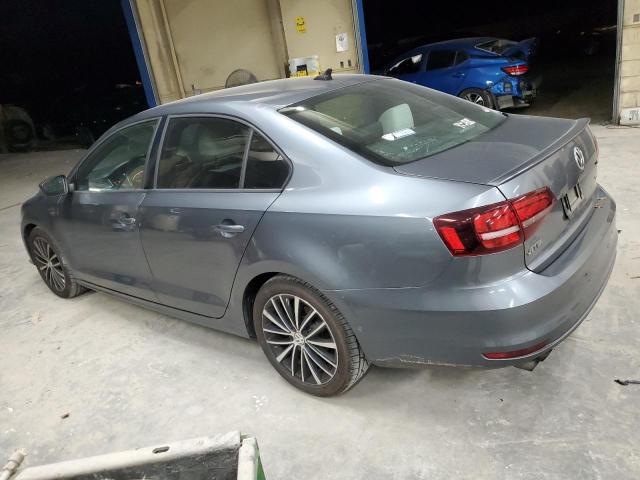 3VWD17AJ3GM303602 - 2016 VOLKSWAGEN JETTA SPORT GRAY photo 2