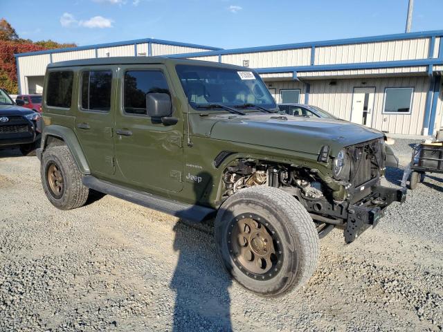 1C4HJXEG8NW244532 - 2022 JEEP WRANGLER U SAHARA GREEN photo 4