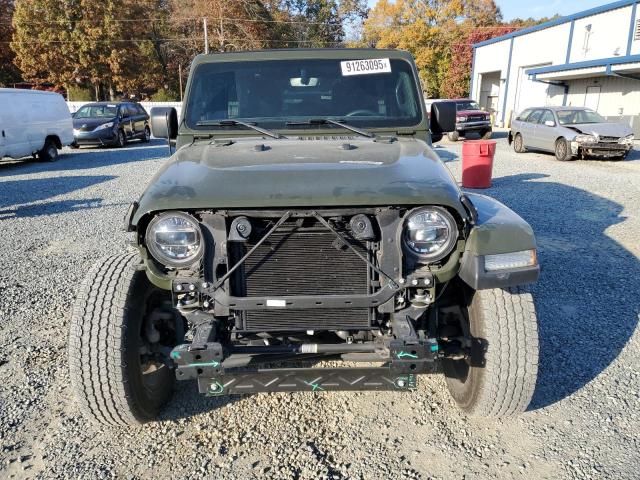 1C4HJXEG8NW244532 - 2022 JEEP WRANGLER U SAHARA GREEN photo 5