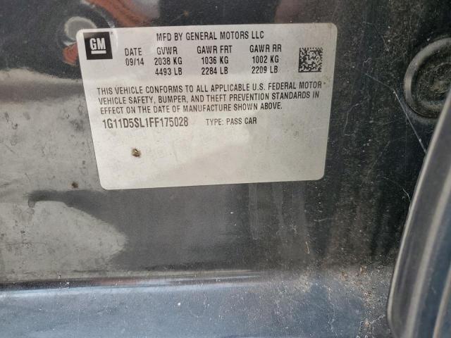 1G11D5SL1FF175028 - 2015 CHEVROLET MALIBU 2LT 灰色 照片 12