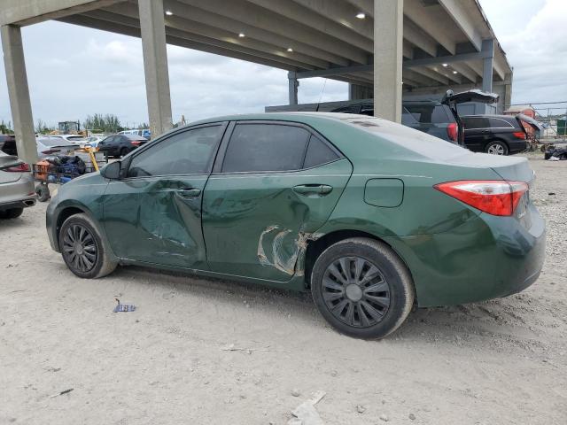 2T1BURHE5GC621140 - 2016 TOYOTA COROLLA L 绿色 照片 2