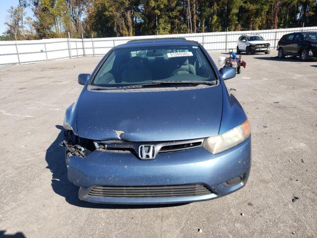 2HGFG12898H555312 - 2008 HONDA CIVIC EX BLUE photo 5