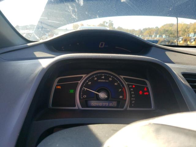 2HGFG12898H555312 - 2008 HONDA CIVIC EX BLUE photo 9