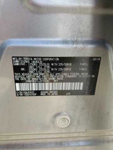 JTMDFREV7JJ219428 - 2018 TOYOTA RAV4 LIMITED فضي صورة 13