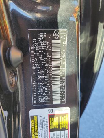 2T1BU4EE2AC322719 - 2010 TOYOTA COROLLA BASE 黑色 照片 12