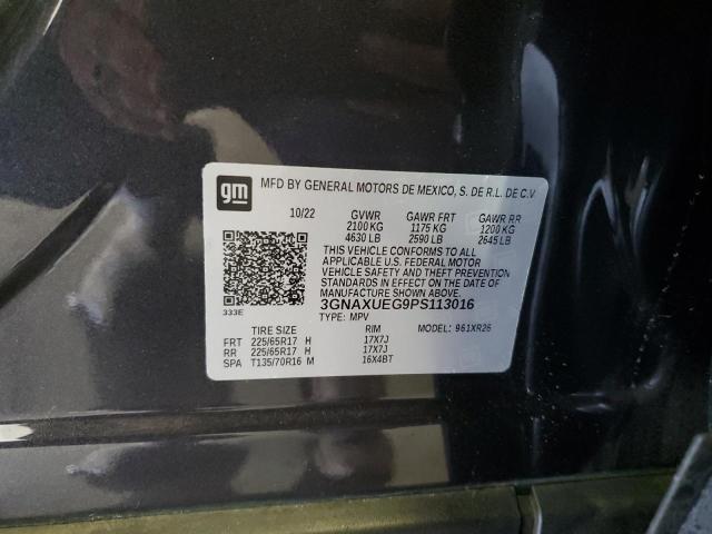 3GNAXUEG9PS113016 - 2023 CHEVROLET EQUINOX LT გრაფიტი ფოტო 13