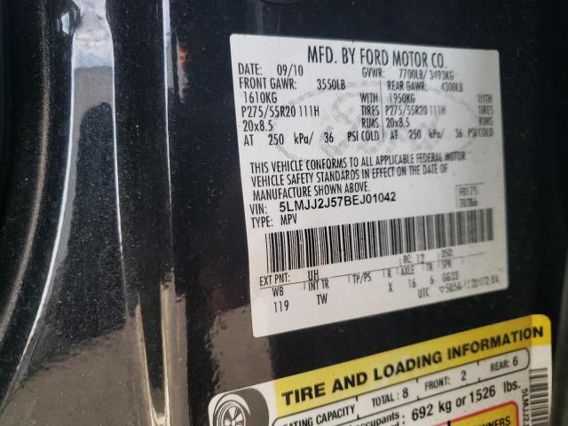 5LMJJ2J57BEJ01042 - 2011 LINCOLN NAVIGATOR BLACK photo 13