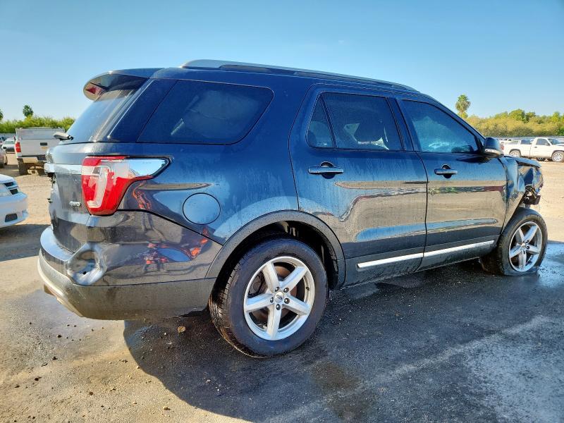 1FM5K8D83HGA52753 - 2017 FORD EXPLORER XLT შავი ფოტო 3