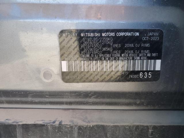 JA4J4VA83RZ023415 - 2024 MITSUBISHI OUTLANDER SE SILVER photo 13