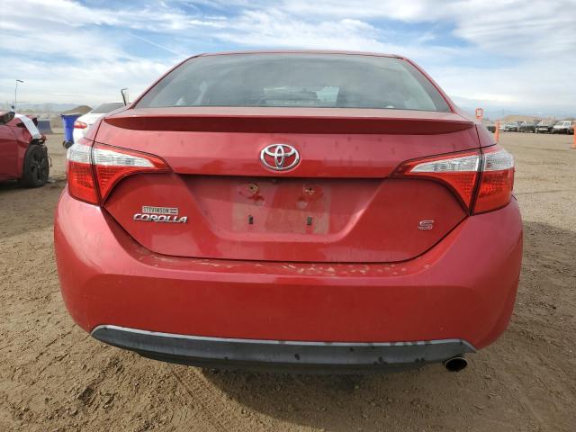 2T1BURHE6GC536890 - 2016 TOYOTA COROLLA L RED photo 6