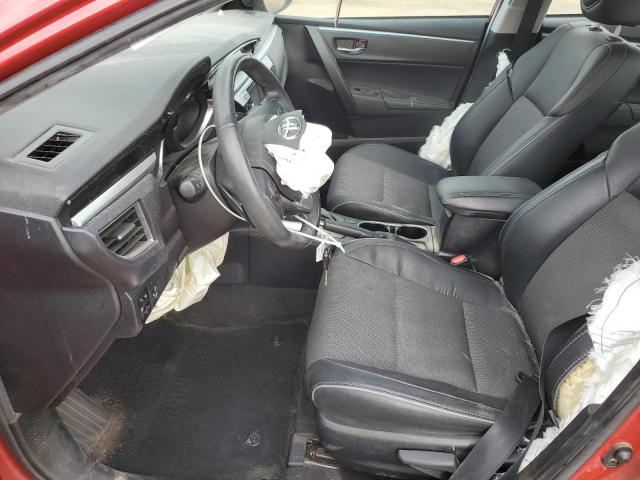 2T1BURHE6GC536890 - 2016 TOYOTA COROLLA L RED photo 7