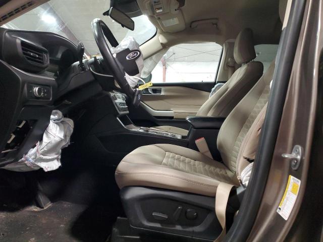 1FMSK8DHXMGA77016 - 2021 FORD EXPLORER XLT თაფლისფერი ფოტო 7