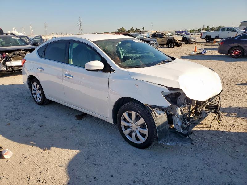 3N1AB7AP2KY301027 - 2019 NISSAN SENTRA S WHITE photo 4