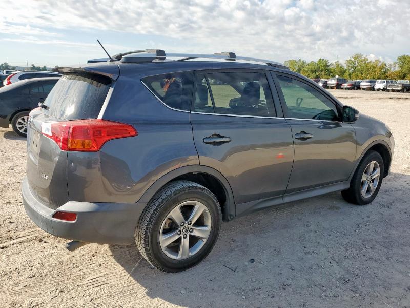 2T3WFREV7FW156445 - 2015 TOYOTA RAV4 XLE GRAY photo 3