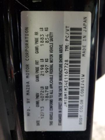 JM1BM1M34E1167728 - 2014 MAZDA 3 GRAND TOURING 黑色 照片 12