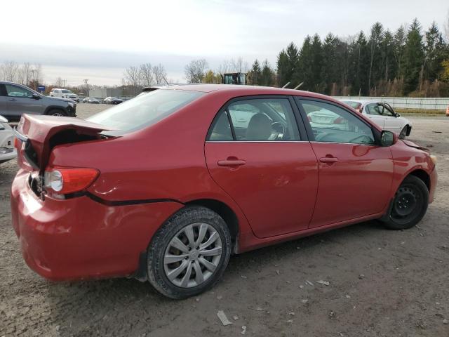 2T1BU4EE6DC998188 - 2013 TOYOTA COROLLA BASE Қызыл фото 3