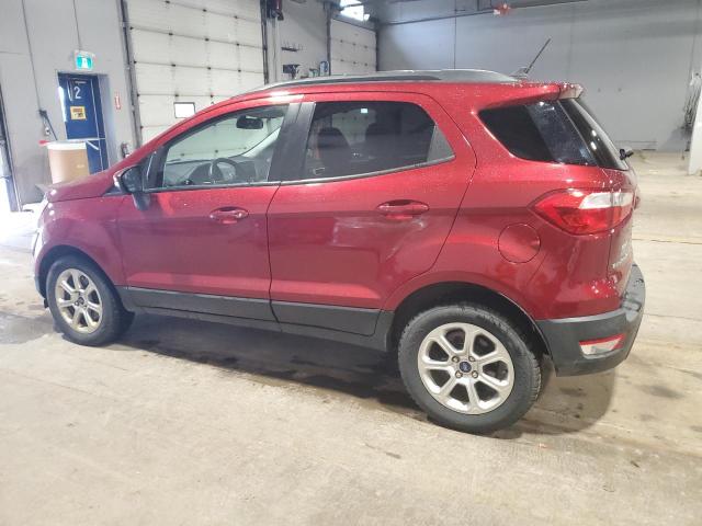 MAJ3S2GE1KC255414 - 2019 FORD ECOSPORT SE Czerwony zdjęcie 2