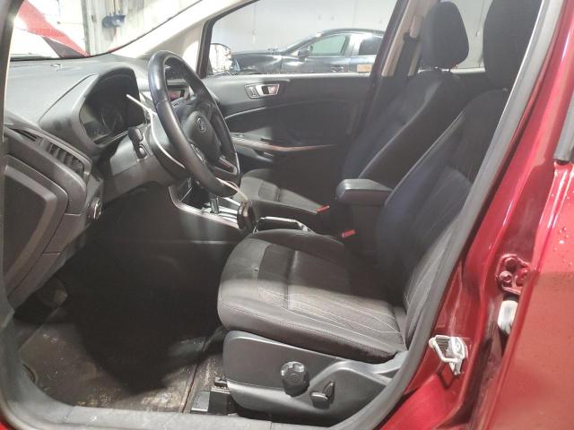 MAJ3S2GE1KC255414 - 2019 FORD ECOSPORT SE Czerwony zdjęcie 7