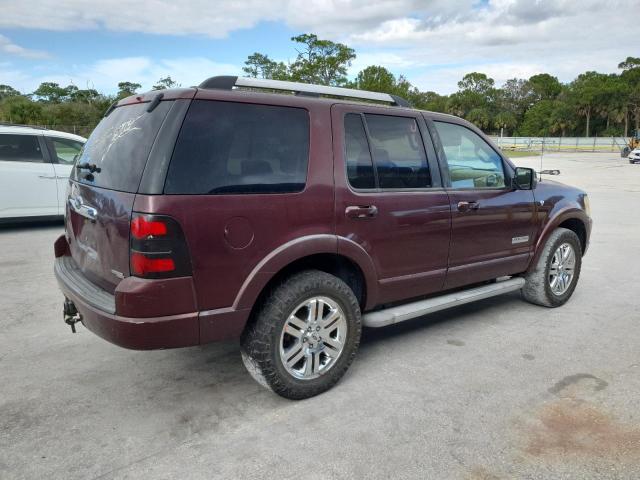 1FMEU75807UB87403 - 2007 FORD EXPLORER LIMITED ბურგუნდია ფოტო 3