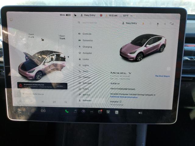 5YJYGDEE0MF303443 - 2021 TESLA MODEL Y 白色 照片 9