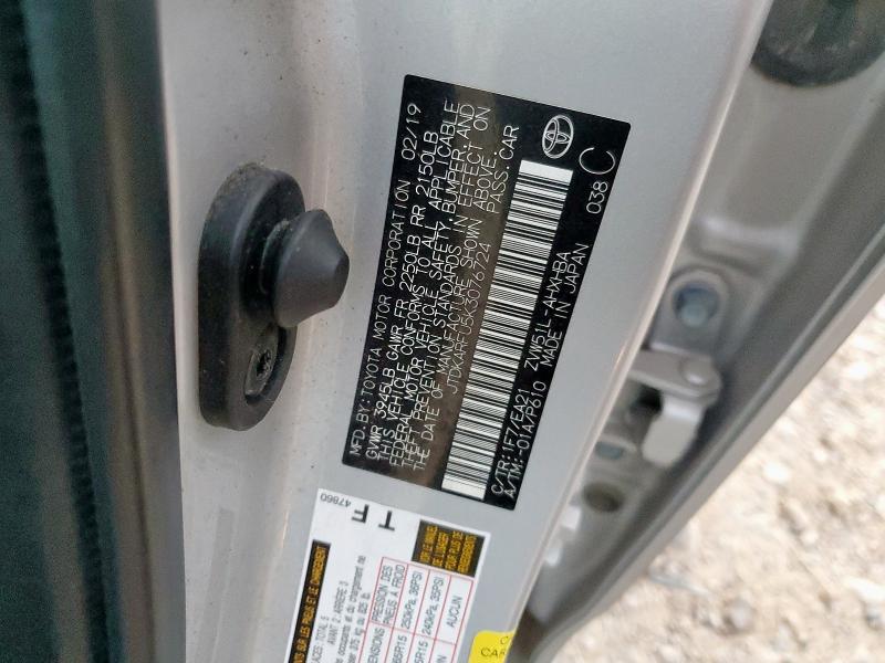 JTDKARFU5K3076724 - 2019 TOYOTA PRIUS Gümüş foto 12