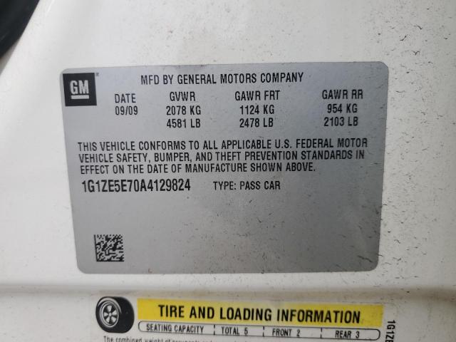 1G1ZE5E70A4129824 - 2010 CHEVROLET MALIBU LTZ WHITE photo 12