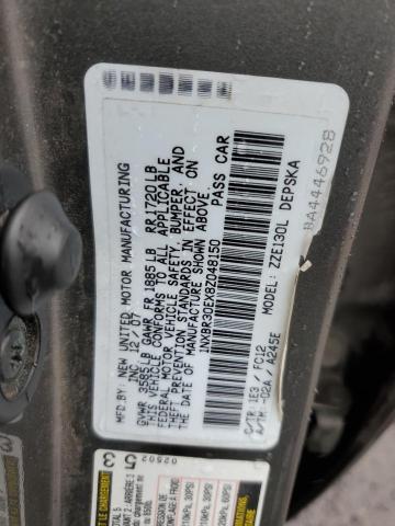 1NXBR30EX8Z048150 - 2008 TOYOTA COROLLA CE GRAY photo 12