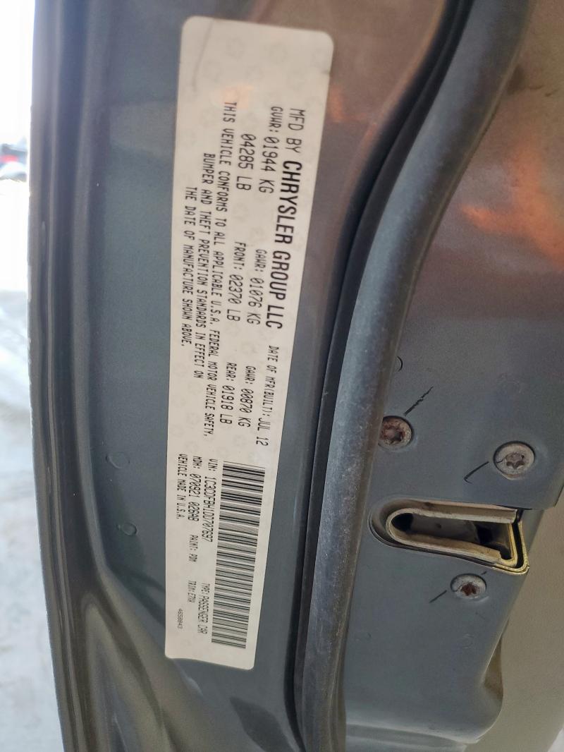 1C3CDFBH1DD707697 - 2013 DODGE DART SXT GRAY photo 12