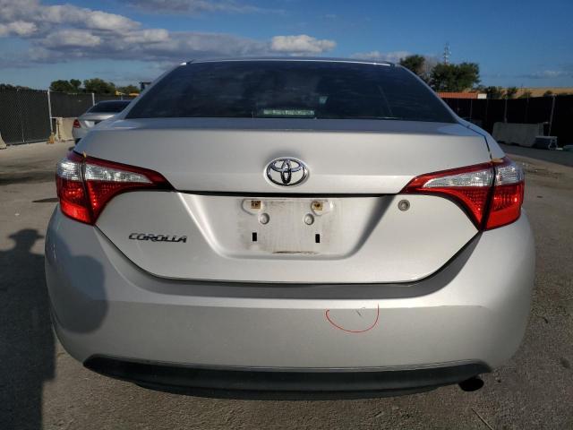 2T1BURHE5FC381344 - 2015 TOYOTA COROLLA L SILVER photo 6