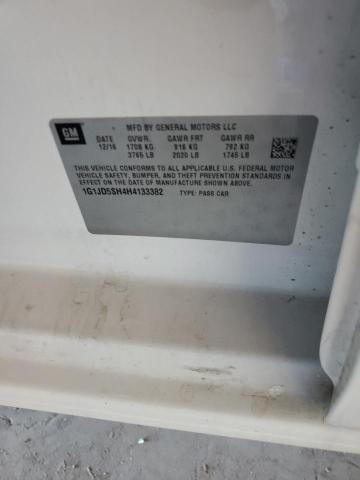 1G1JD5SH4H4133382 - 2017 CHEVROLET SONIC LT WHITE photo 12