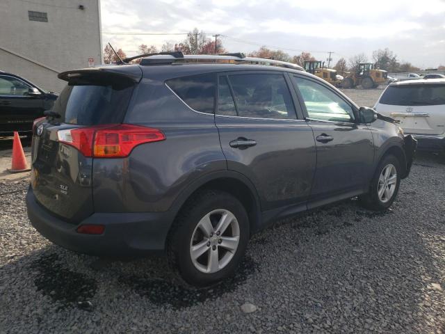 2T3RFREVXDW043227 - 2013 TOYOTA RAV4 XLE GRAY photo 3