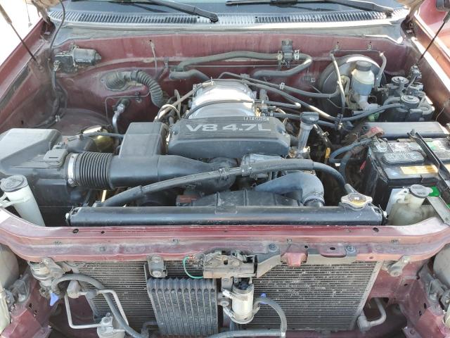 5TBRT34161S209236 - 2001 TOYOTA TUNDRA ACCESS CAB RED photo 11