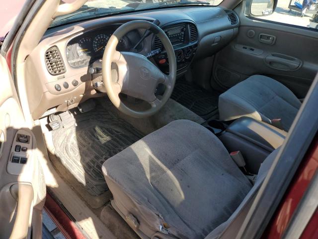 5TBRT34161S209236 - 2001 TOYOTA TUNDRA ACCESS CAB RED photo 8