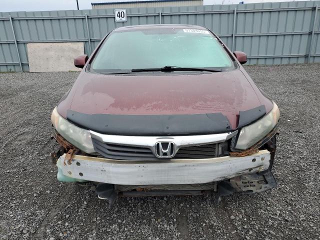 2HGFB2F90CH006890 - 2012 HONDA CIVIC EXL BURGUNDY photo 5