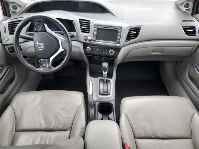 2HGFB2F90CH006890 - 2012 HONDA CIVIC EXL BURGUNDY photo 8