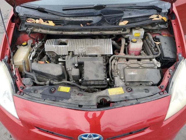 JTDKN3DU6D0338159 - 2013 TOYOTA PRIUS წითელი ფოტო 11