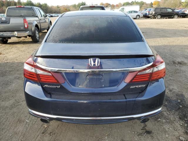 1HGCR2F54GA059866 - 2016 HONDA ACCORD SPORT BLUE photo 6