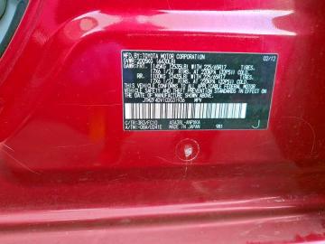 JTMZF4DV1CD031936 - 2012 TOYOTA RAV4 深红色 照片 10