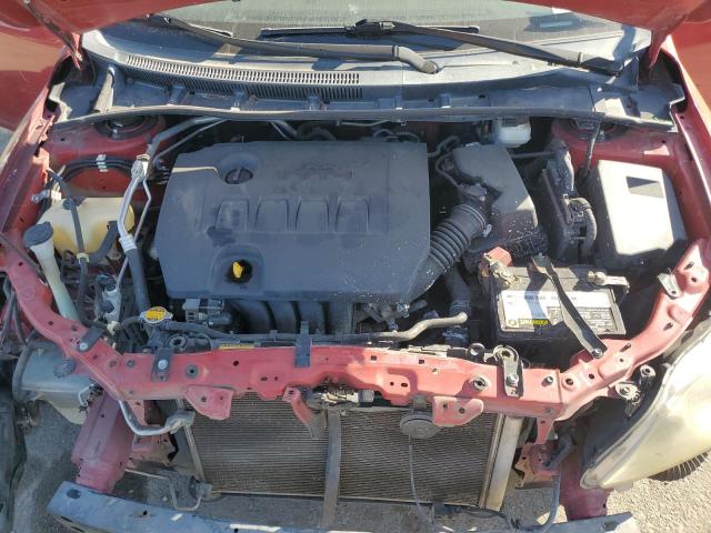 2T1BU4EE7CC851439 - 2012 TOYOTA COROLLA BASE RED photo 11