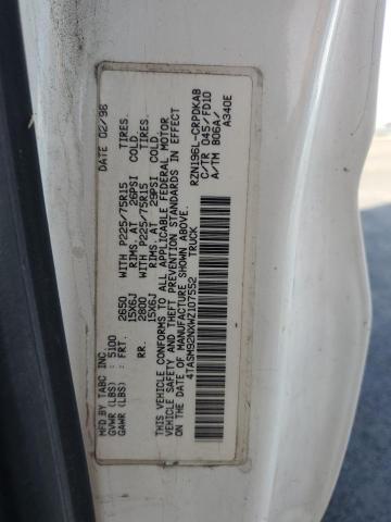 4TASM92NXWZ107552 - 1998 TOYOTA TACOMA XTRACAB PRERUNNER თეთრი ფოტო 12