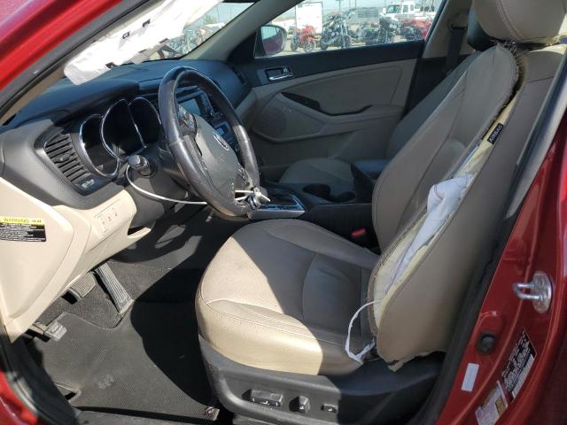 5XXGN4A75DG213260 - 2013 KIA OPTIMA EX RED photo 7