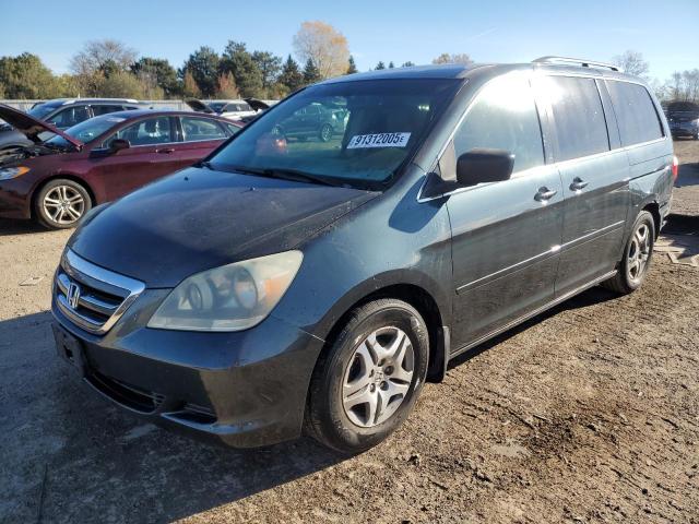 5FNRL38496B455284 - 2006 HONDA ODYSSEY EX GRAY photo 1