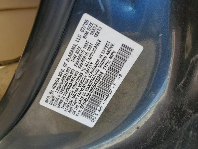 5FNRL38496B455284 - 2006 HONDA ODYSSEY EX GRAY photo 14