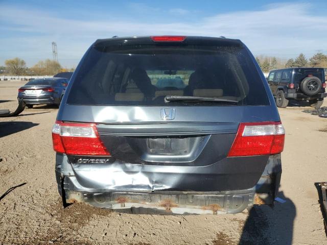5FNRL38496B455284 - 2006 HONDA ODYSSEY EX GRAY photo 6