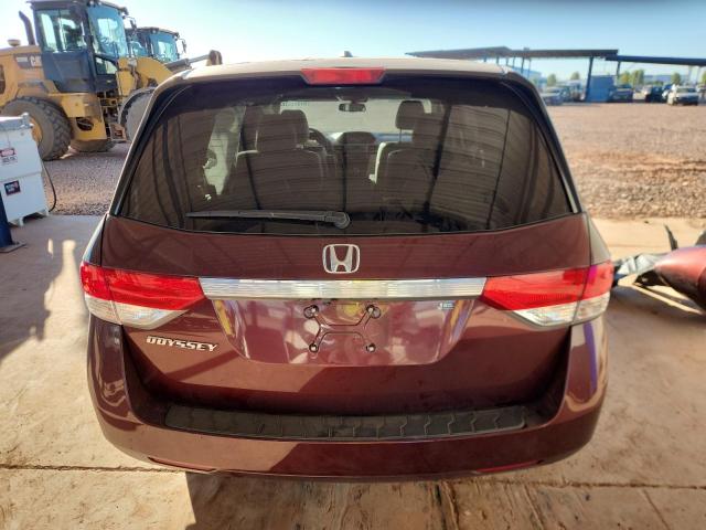 5FNRL5H60GB083851 - 2016 HONDA ODYSSEY EXL BURGUNDY photo 6