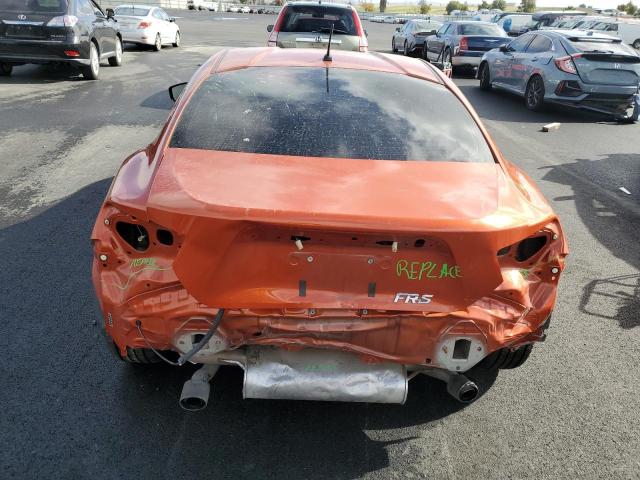 JF1ZNAA11D2718713 - 2013 TOYOTA SCION FR-S ORANGE photo 6