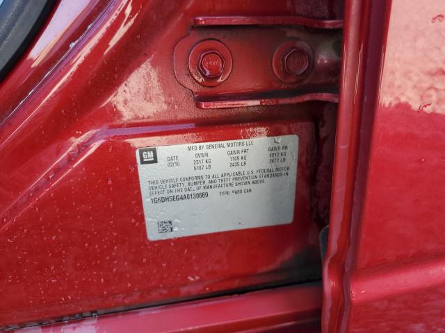 1G6DH5EG4A0130669 - 2010 CADILLAC CTS LUXURY COLLECTION MAROON photo 12